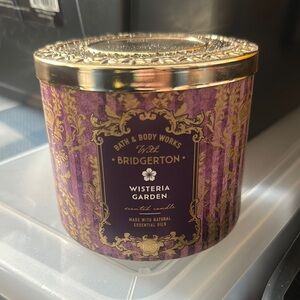 🤍Bath & Body Works Bridgerton Wisteria Garden 3-Wick Candle